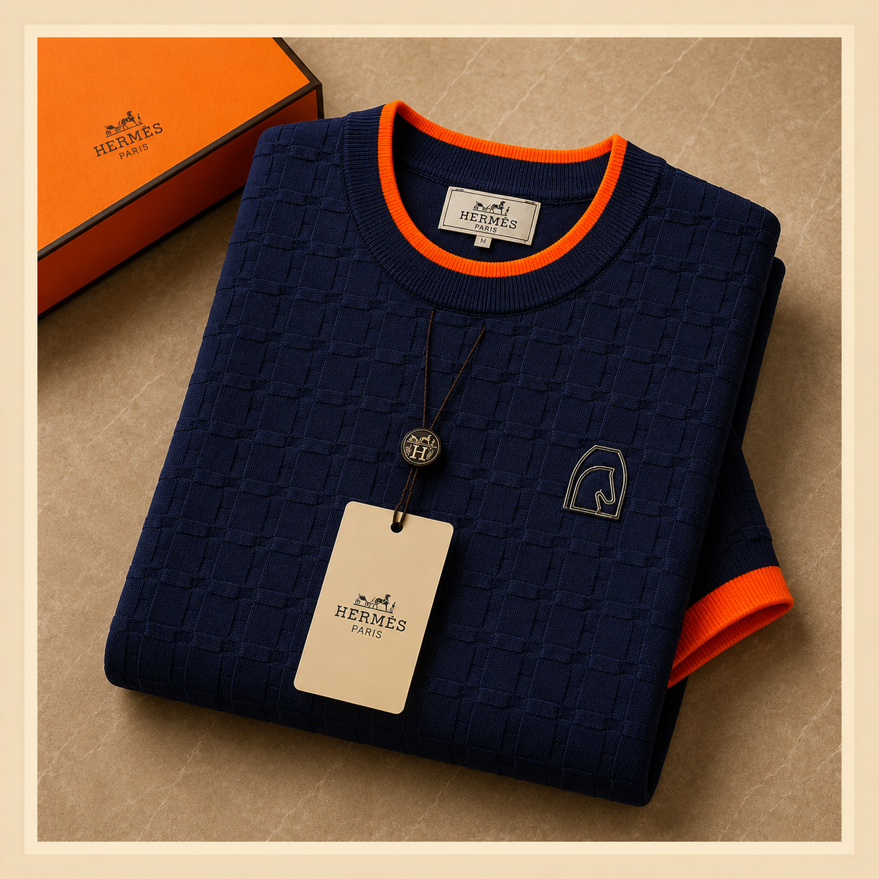 Hermès Carré Knit T-Shirt