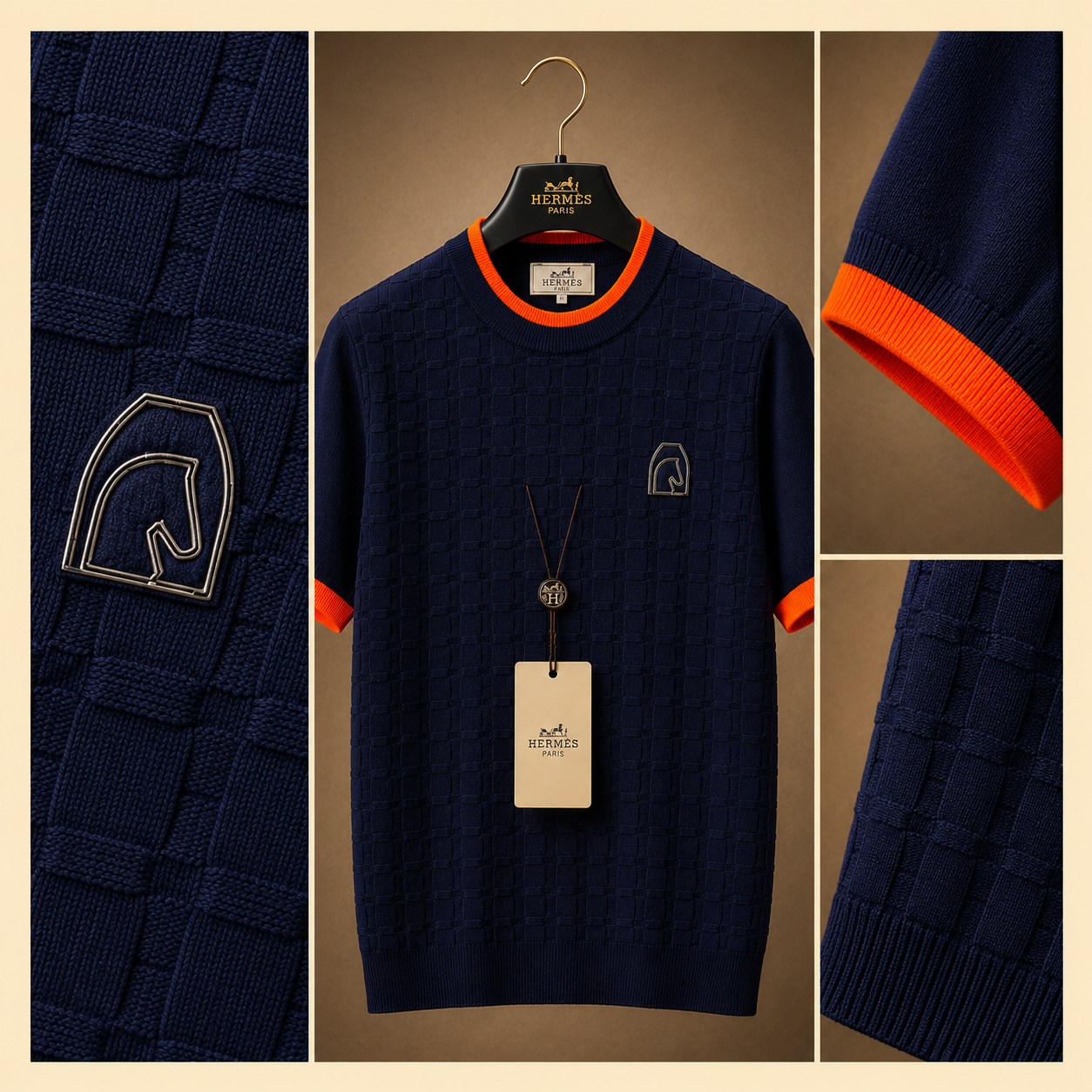 Hermès Carré Knit T-Shirt
