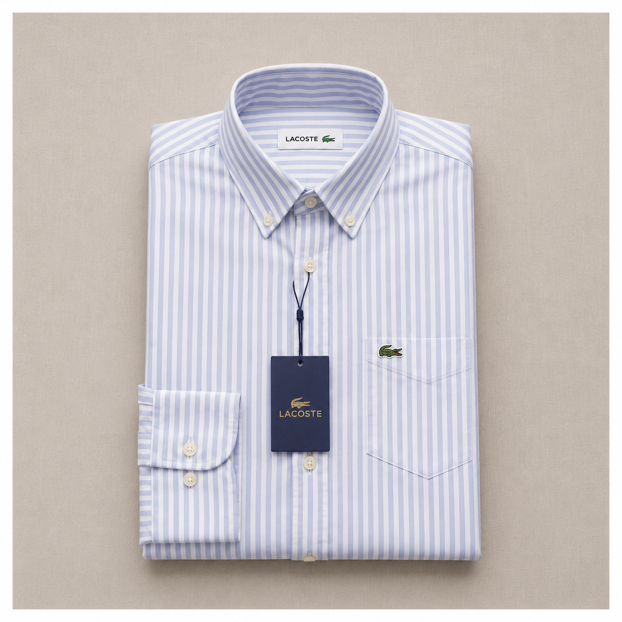 Lacoste strip shirt