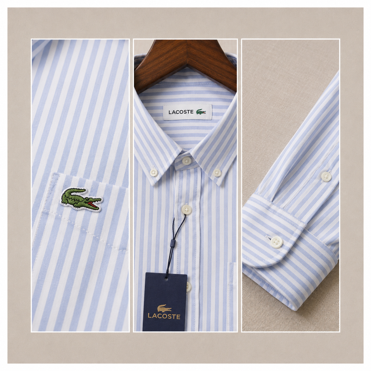 Lacoste strip shirt