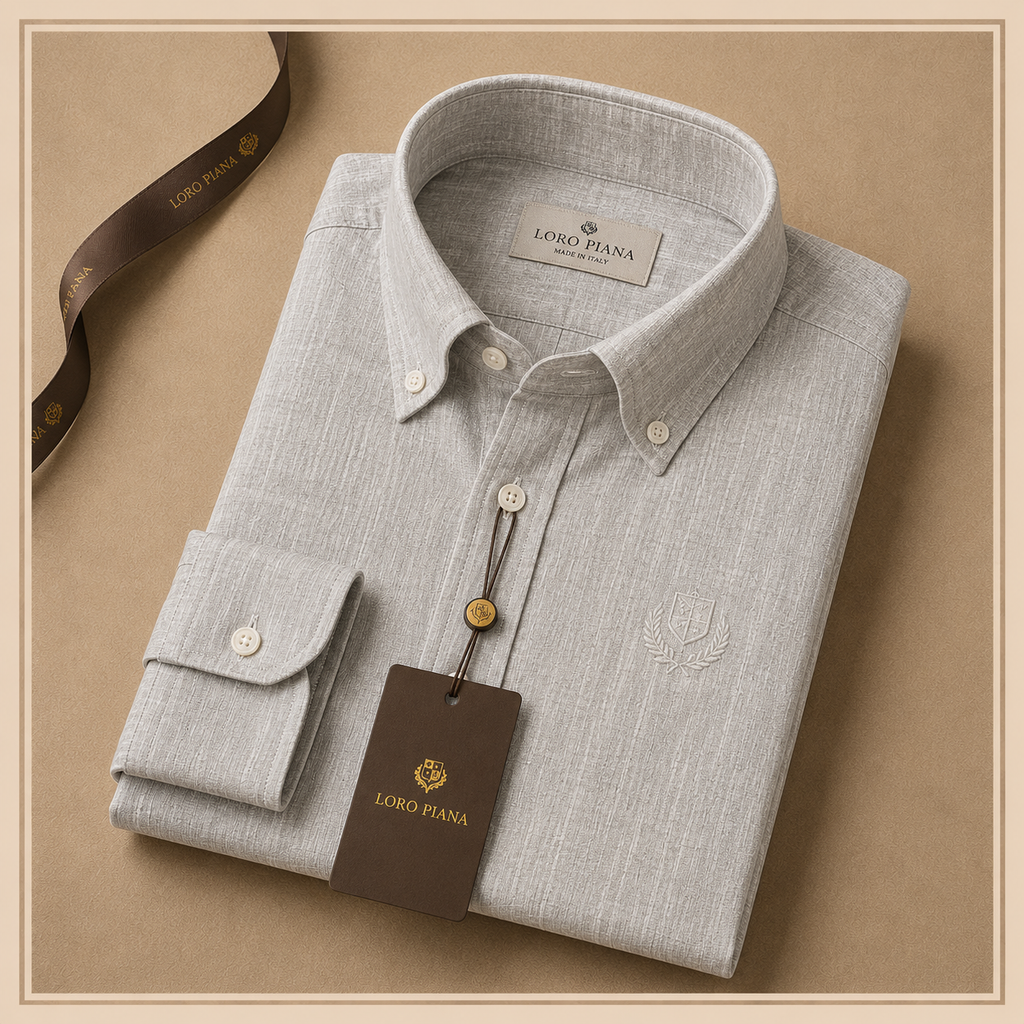 LORO PIANA ANDRÉ LINEN SHIRT