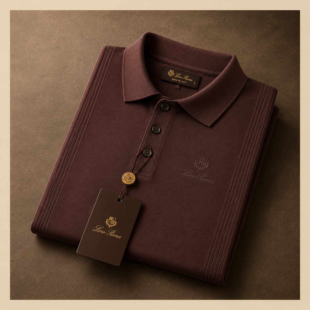LORO PIANA SIDE PANEL KNIT POLO