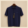 LORO PIANA RIBBED KNIT POLOS