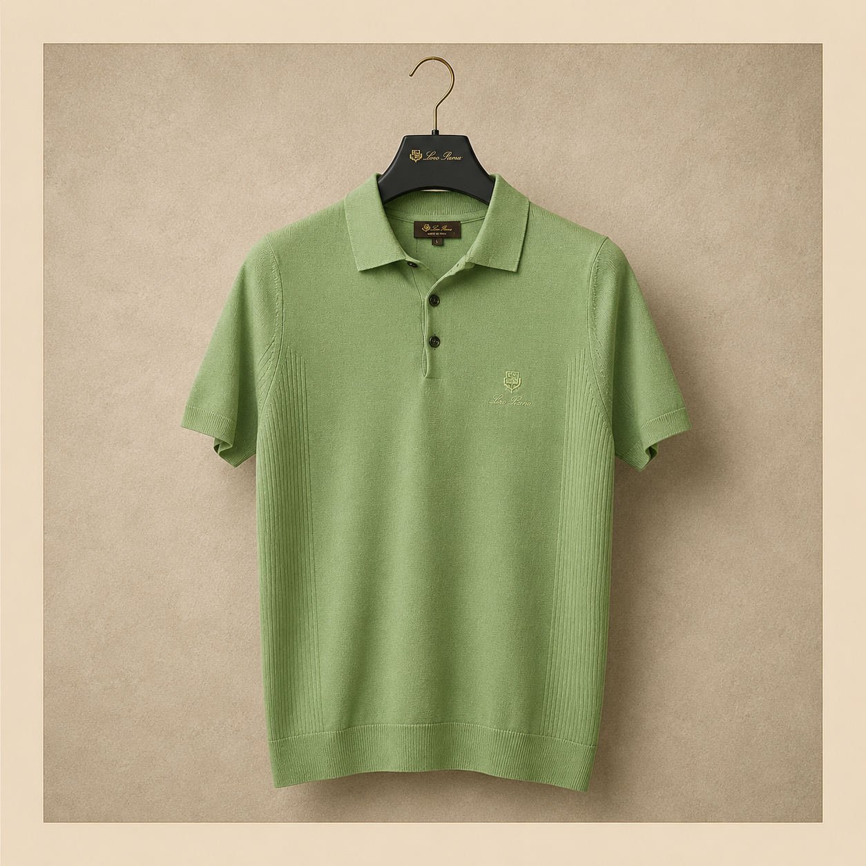 LORO PIANA SIDE PANEL KNIT POLO
