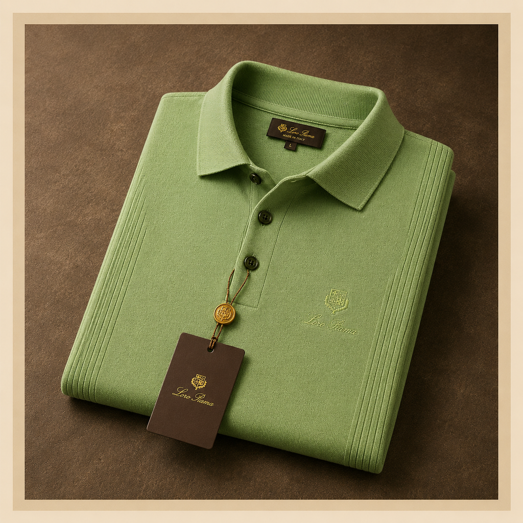 LORO PIANA SIDE PANEL KNIT POLO