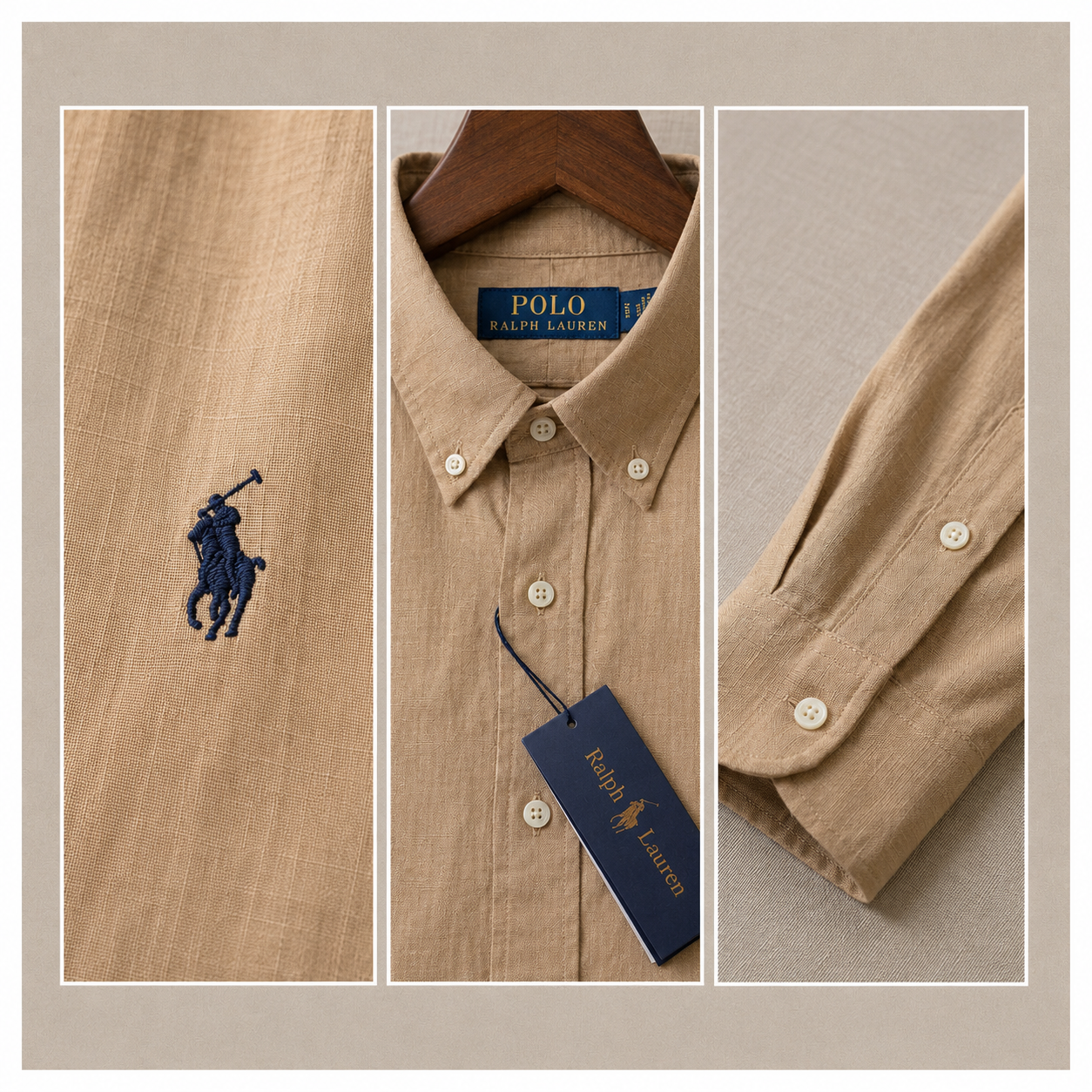 RALPH LAUREN BEIGE SHIRT